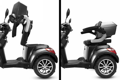 Elektrinis triratis motoroleris, BS997DS, juodas