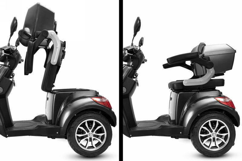 Elektrinis triratis motoroleris, BS997DS, juodas