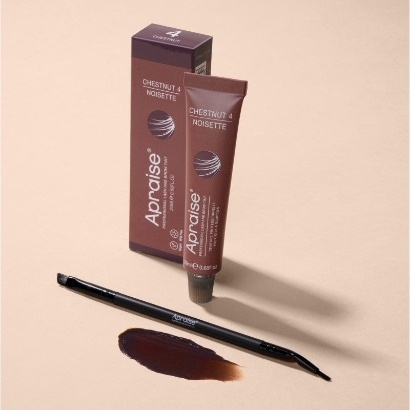 Antakių ir blakstienų dažai Apraise Eyelash and Eyebrow Tint PPD FREE Chestnut OS555805, Nr. 4, kaštono spalvos, 20 ml