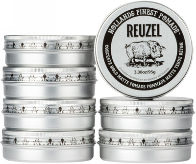 Pomada plaukų formavimui REUZEL Concrete Hold Matte Pomade REU200, itin stipri fiksacija, mažas blizgesys, 95 g