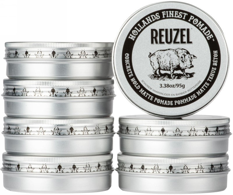 Pomada plaukų formavimui REUZEL Concrete Hold Matte Pomade REU200, itin stipri fiksacija, mažas blizgesys, 95 g