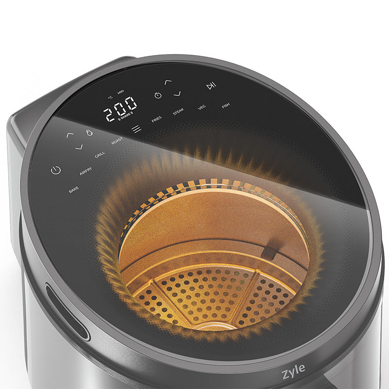 Hot air fryer Zyle ZY502GAF, gray, 5 l, 1500 W