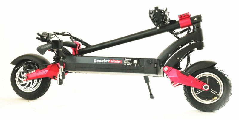 Elektrinis paspirtukas Beaster Scooter BS65, 2 x 1600 W, 52 V, 20.8 Ah, diskiniai stabdžiai, skirtas bekelei