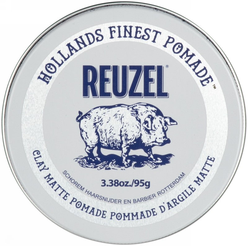Pomada plaukų formavimui REUZEL Clay Matte Pomade REU233, vidutinė fiksacija, mažas blizgesys, 95 g