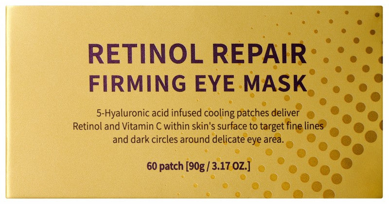 Укрепляющая маска для глаз Terrazen Retinol Repair Firming Eye Mask TER86836, особенно подходит для зрелой кожи лица, 50 г