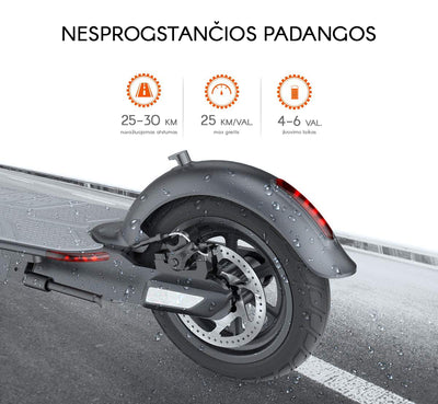 Elektrinis paspirtukas Beaster Scooter BS05W 350 W, 36 V, 8 Ah, baltas