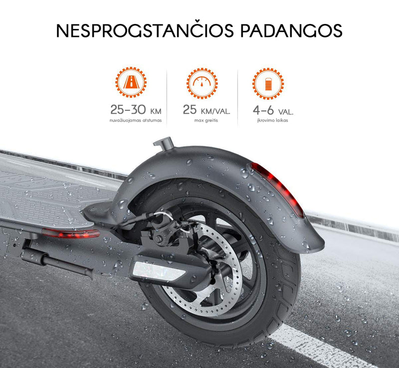 Elektrinis paspirtukas Beaster Scooter BS05W 350 W, 36 V, 8 Ah, baltas