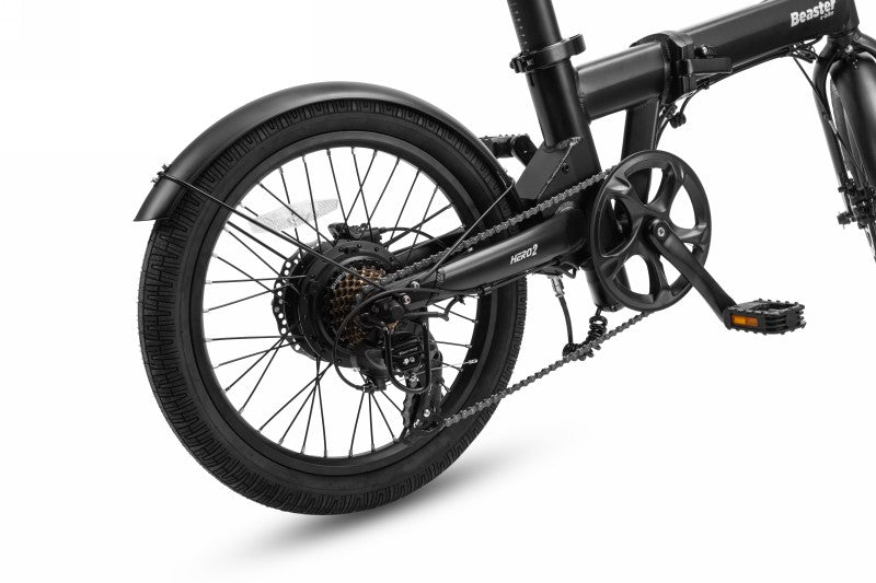 Elektrinis dviratis Beaster BSHERO2B, 250 W, 48 V, 14 Ah SAMSUNG baterija, sulankstomas