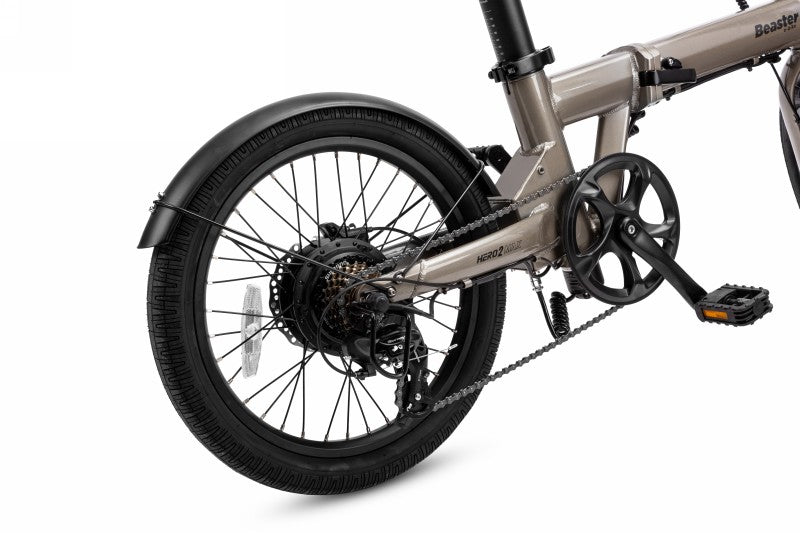 Elektrinis dviratis Beaster BSHERO2MAXG, 250 W, 48 V, 17,5 Ah SAMSUNG baterija, sulankstomas