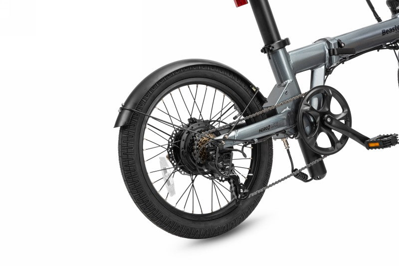 Elektrinis dviratis Beaster BSHERO2MAXS, 250 W, 48 V, 17,5 Ah SAMSUNG baterija, sulankstomas