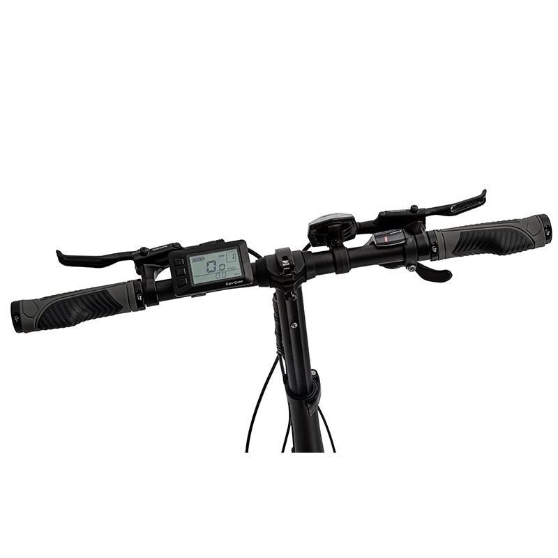 Sulankstomas elektrinis karboninio rėmo dviratis Beaster, BS126S, sidabrinis, 250 W