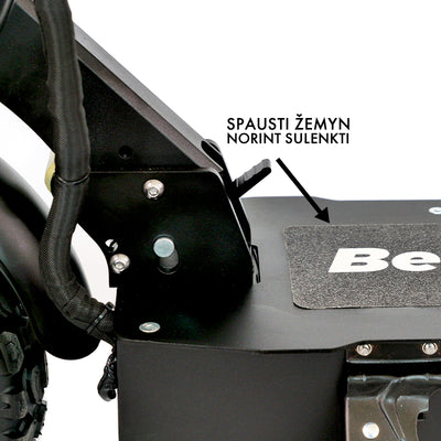 Elektrinis paspirtukas Beaster Scooter BS48, 3200 W, 60 V 26 Ah, hidrauliniai stabdžiai, skirtas bekelei