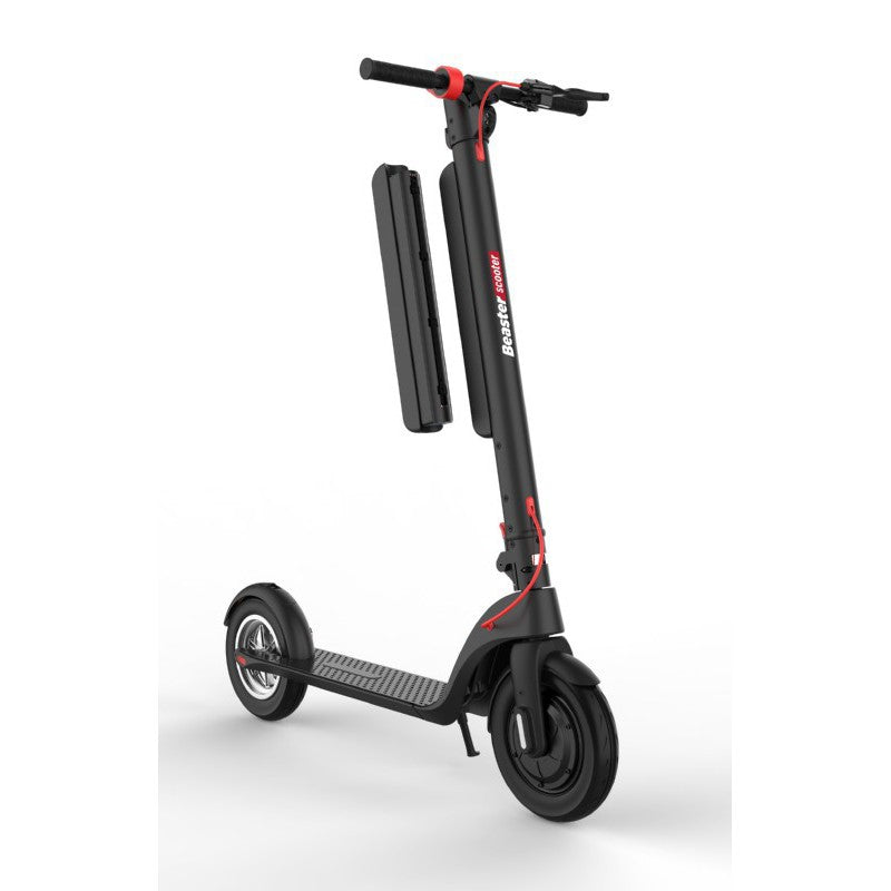 Elektrinis paspirtukas Beaster Scooter BS801BMAX, 700 W, 36 V, 12.8 Ah, 25,4 cm ratai, juodas