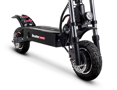 Elektrinis paspirtukas Beaster Scooter BSWILDFIRE, 2 x 800 W, 26 Ah, skirtas bekelei