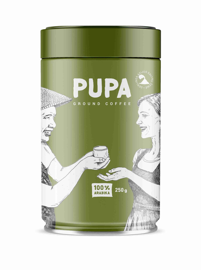 Malta kava PUPA, 250 g Azija skardoje