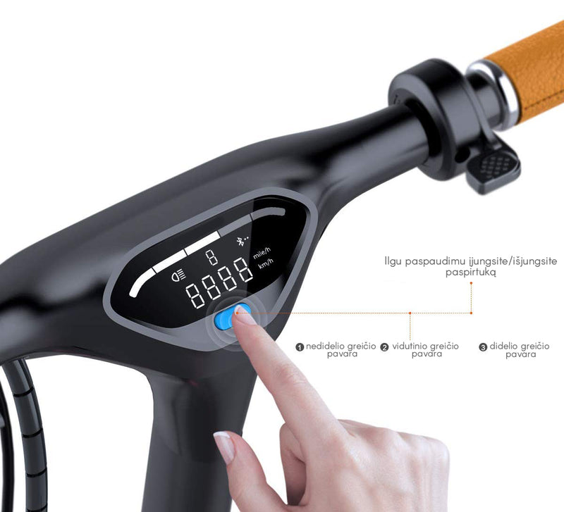 Elektrinis paspirtukas Beaster Scooter BS05W 350 W, 36 V, 8 Ah, baltas