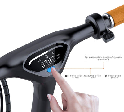 Elektrinis paspirtukas Beaster Scooter BS06BL 350 W, 36 V, 8 Ah, juodas