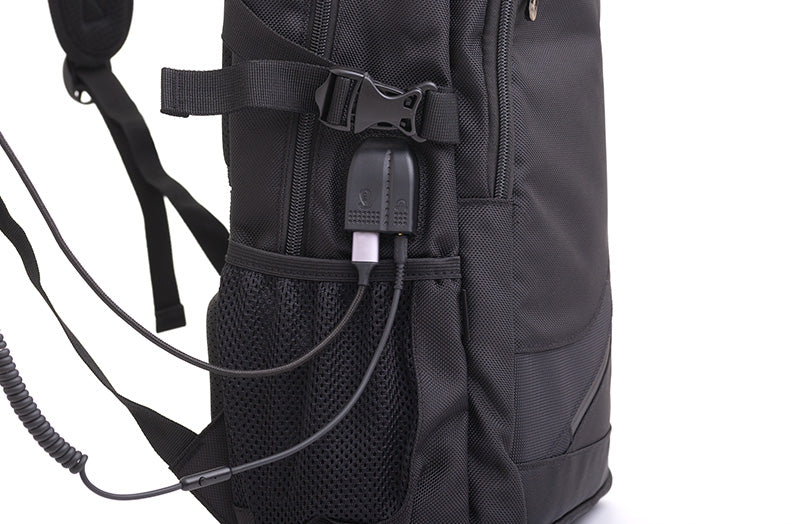 Kelioninė kuprinė Beaster su integruota USB jungtimi ir vieta ausinėms prijungti, BS616BP