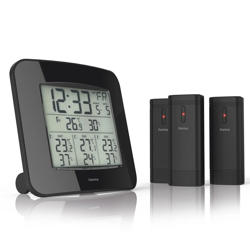 Hama 00186311 Weather station EWS-Trio Black