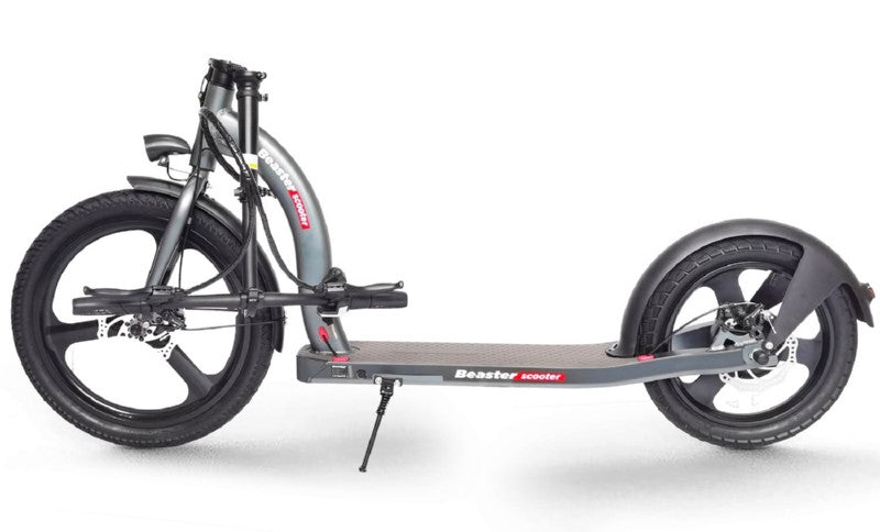 Elektrinis paspirtukas Beaster Scooter VOYAGER, 350 W, 36 V, 10 Ah, tamsiai pilkas