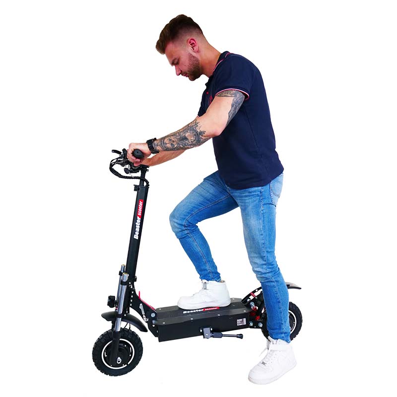 Elektrinis paspirtukas Beaster Scooter BSWILDFIRE, 2 x 800 W, 26 Ah, skirtas bekelei