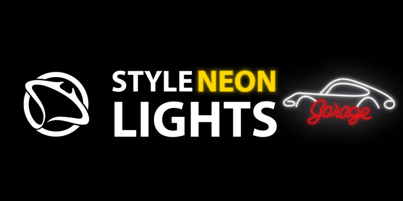 Manta SNL95WH Style Neon Lights Garage white-red