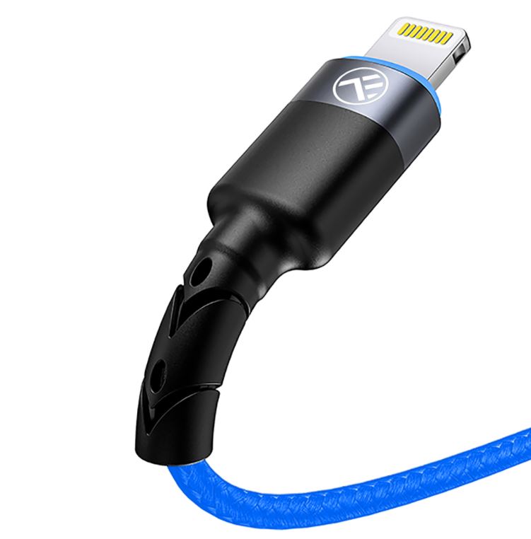 Кабель передачи данных Tellur USB-Lightning со светодиодной подсветкой, 3 А, 1,2 м, синий