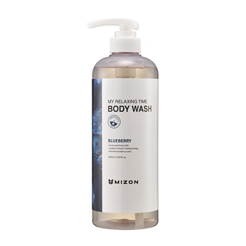Mizon My Relaxing Time Body Wash Blueberry shower gel with blueberries 800 ml