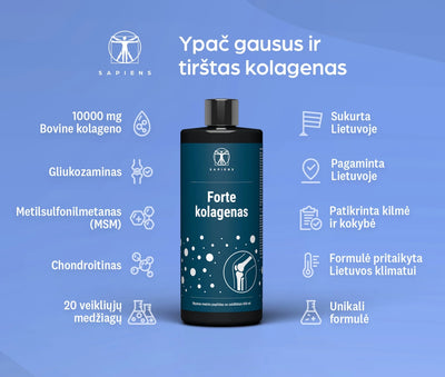 Sapiens Forte kolagenas (sąnariams su vit. D)