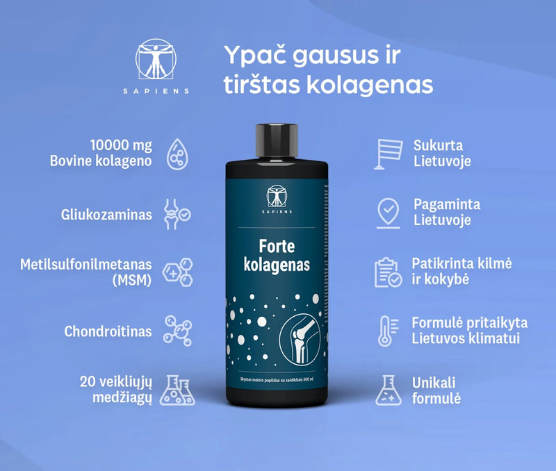 Sapiens Forte collagen (for joints with vitamin D)