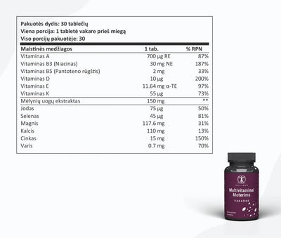 Sapiens Vitaminų Rinkinys Moterims