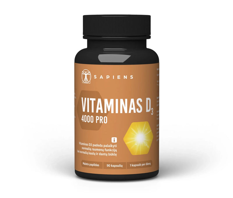 Sapiens Vitaminas D3 4000 PRO