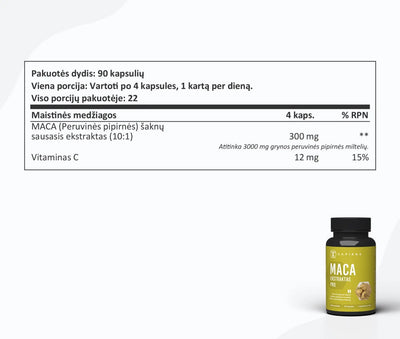 Sapiens Maca ekstraktas PRO