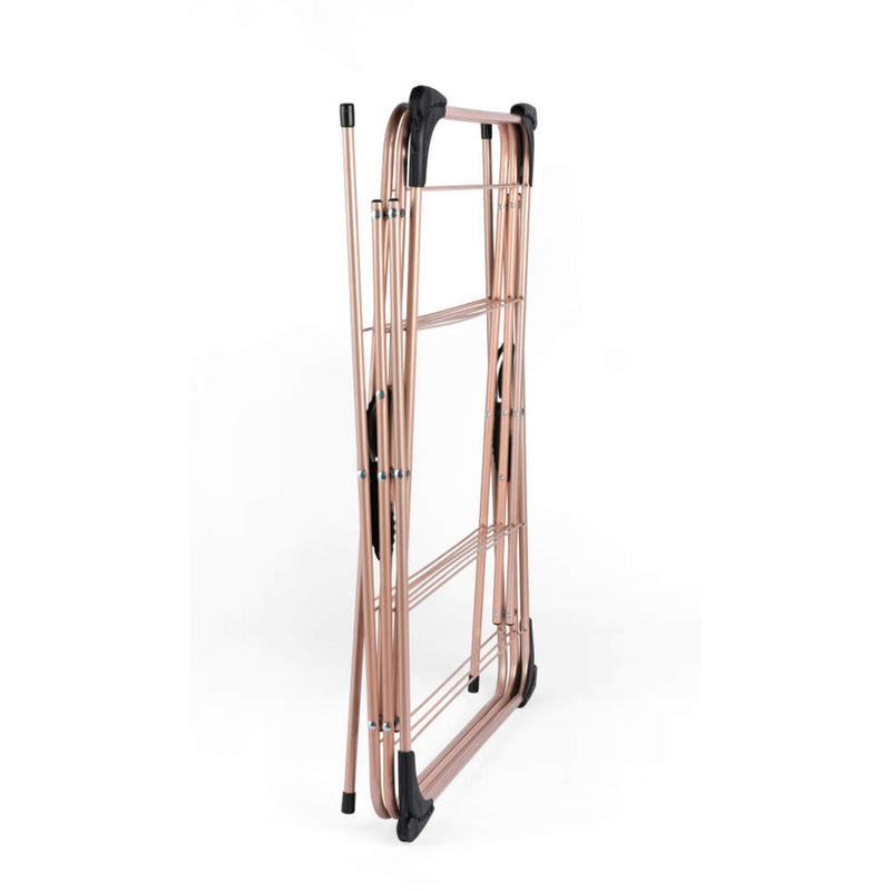 Beldray LA0531619ROSEFEU7 3-Tier Clothes Airer - Rose Gold