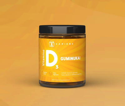 Sapiens Vitamino D3 guminukai