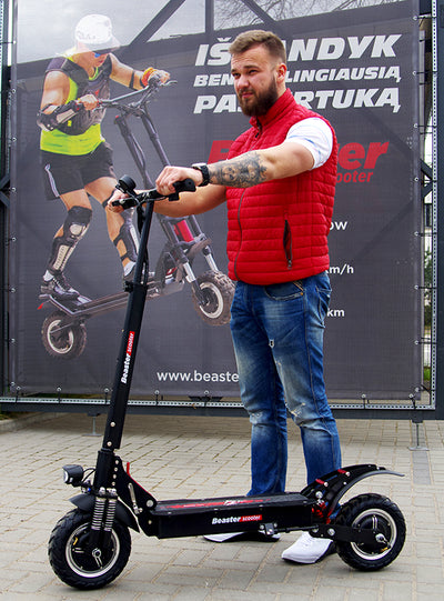 Elektrinis paspirtukas Beaster Scooter BS11, 2000 W, 48 V, 18 Ah, skirtas bekelei
