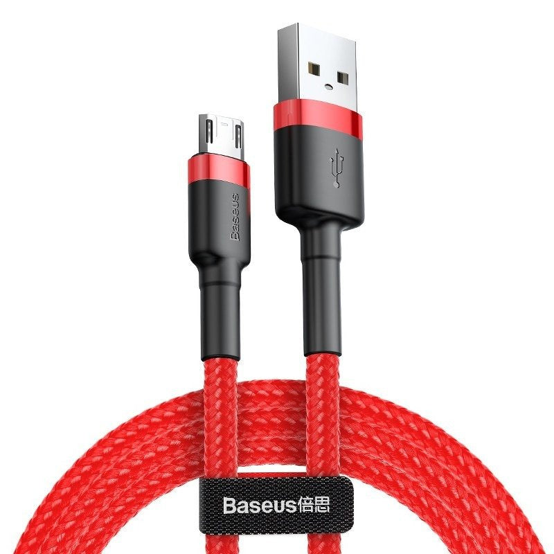 Baseus Cafule Micro USB cable 2.4A 1m (Red), Kabel USB do Micro USB Baseus Cafule 2.4A 1m (Czerwony)