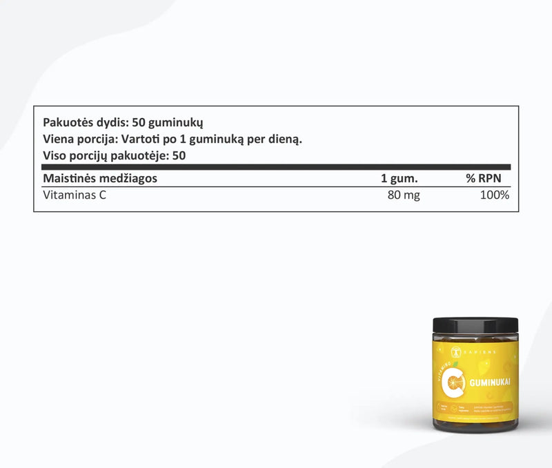 Sapiens Vitamin C gummies 