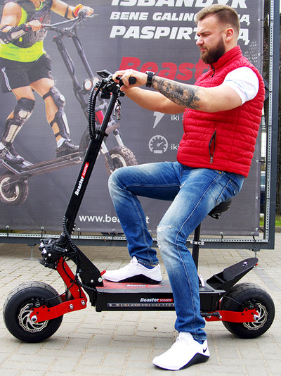 Elektrinis paspirtukas Beaster Scooter BS10, 2000 W, 60 V 26 Ah, hidrauliniai stabdžiai, skirtas bekelei