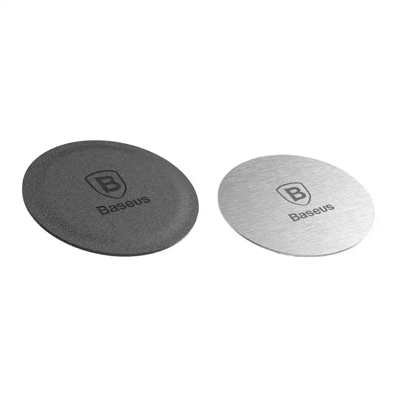 Magnet phone holder Baseus Iron Suit kit - black, Metalowy uchwyt magnetyczny na telefon Baseus iron suit (zestaw)