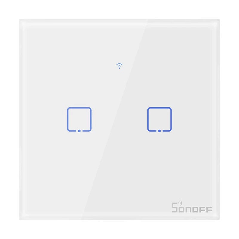 Smart Switch WiFi Sonoff T0 EU TX (2-channel), Dotykowy włącznik światła WiFi Sonoff T0 EU TX (2-kanałowy)