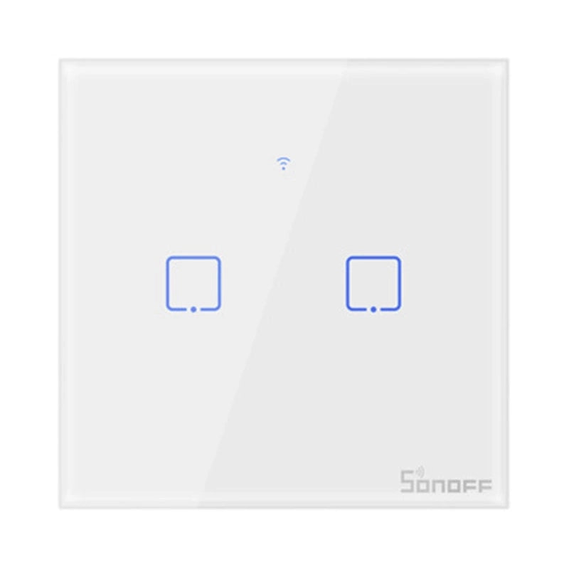 Smart Switch WiFi + RF 433 Sonoff T1 EU TX (2-channel), Dotykowy włącznik światła WiFi + RF 433 Sonoff T1 EU TX (2-kanałowy)