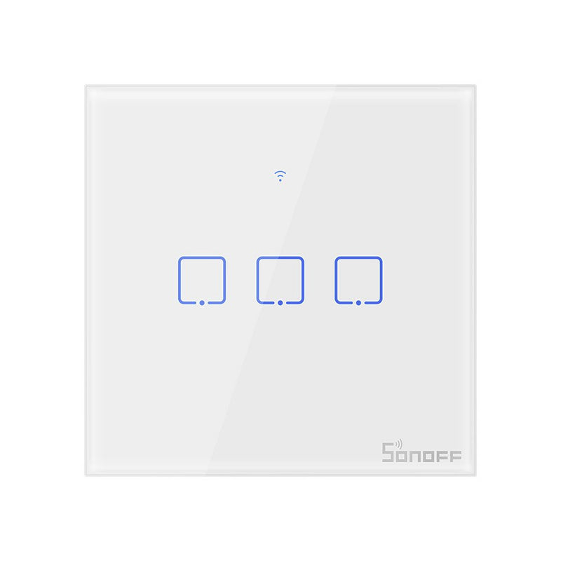 Smart Switch WiFi + RF 433 Sonoff T1 EU TX (3-channel), Dotykowy włącznik światła WiFi + RF 433 Sonoff T1 EU TX (3-kanałowy)