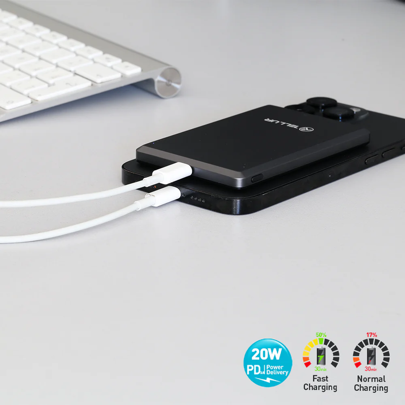 Tellur PD20W Ultra Thin 5000 мАч PowerBank MagSafe