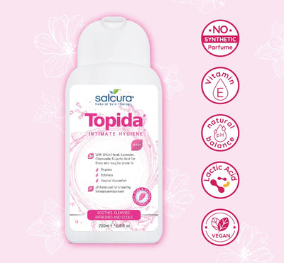 Salcura Topida Intimate Hygiene Wash ополаскиватель для интимной гигиены, 200 мл