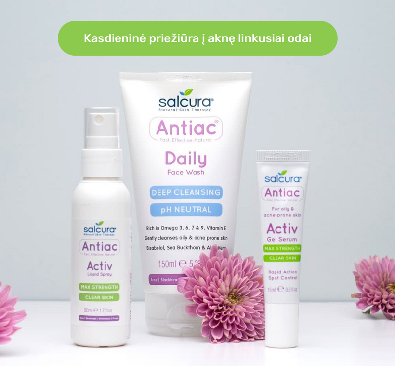 Salcura Antiac Daily Face Wash kasdieninis prausiklis į aknę linkusiai odai, 150ml