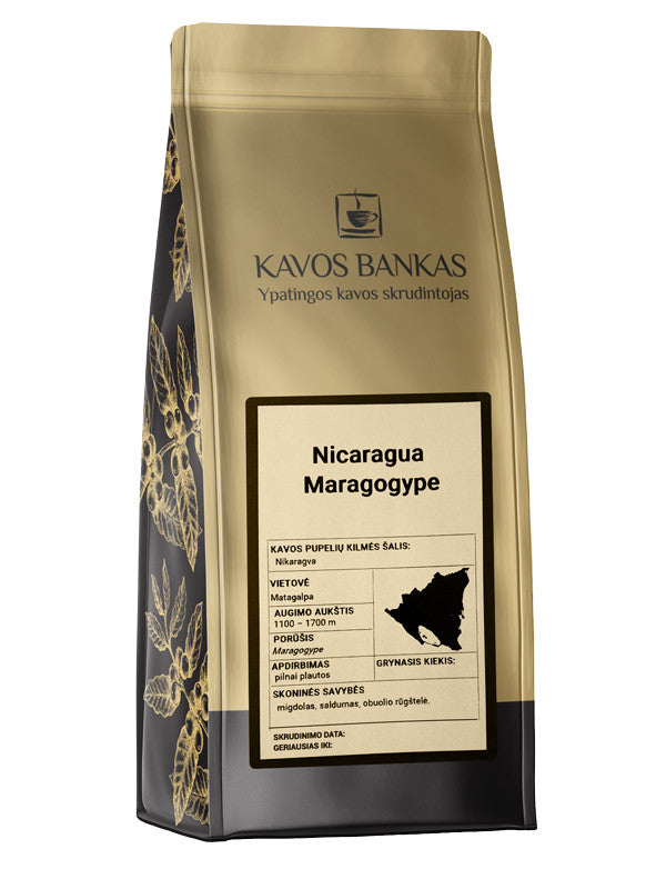 Kavos Bankas Nicaragua Maragogype Kavos pupelės 250 g