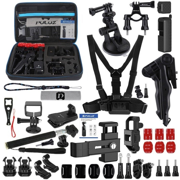 Accessories Puluz Ultimate Combo Kits for DJI Osmo Pocket 43 in 1, Zestaw 43 akcesoriów Puluz do DJI Osmo Pocket PKT47