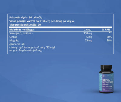 Sapiens Attention and Hyperactivity Complex Food Supplement 