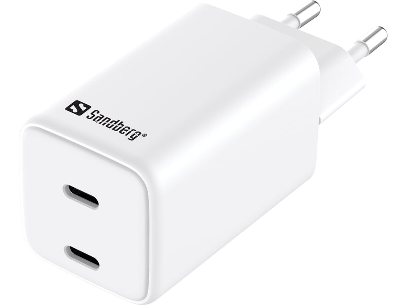 Sandberg 441-56 AC Charger Dual USB-C PD65W EU